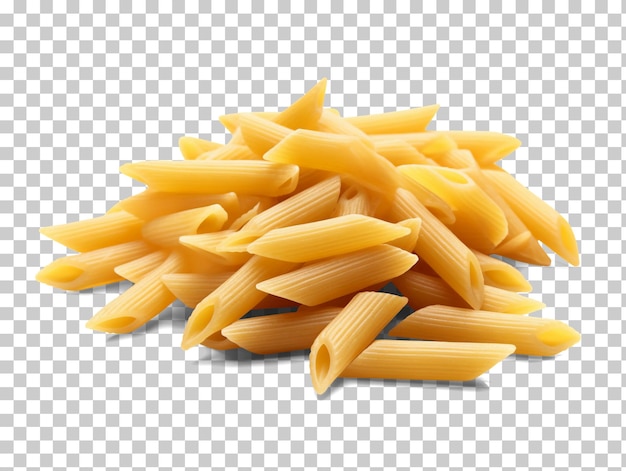 PSD macarrão penne rigate isolado em fundo transparente png psd