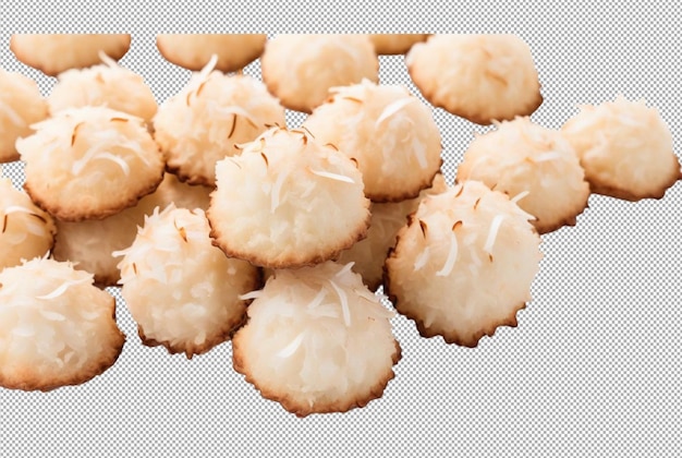 Macarrones de coco dulces y masticables para los amantes del coco