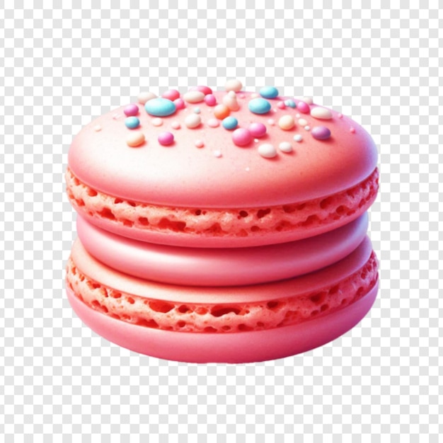 Macarrones con fondo transparente