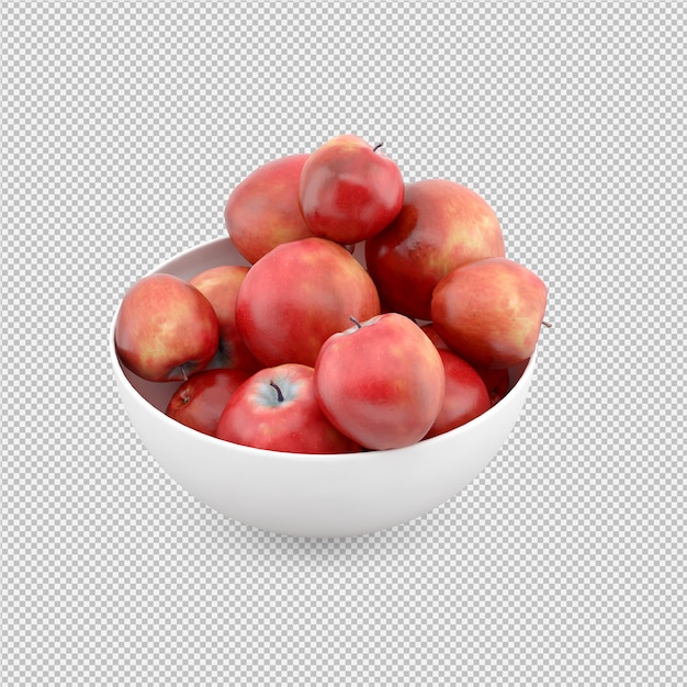 maçãs 3D render
