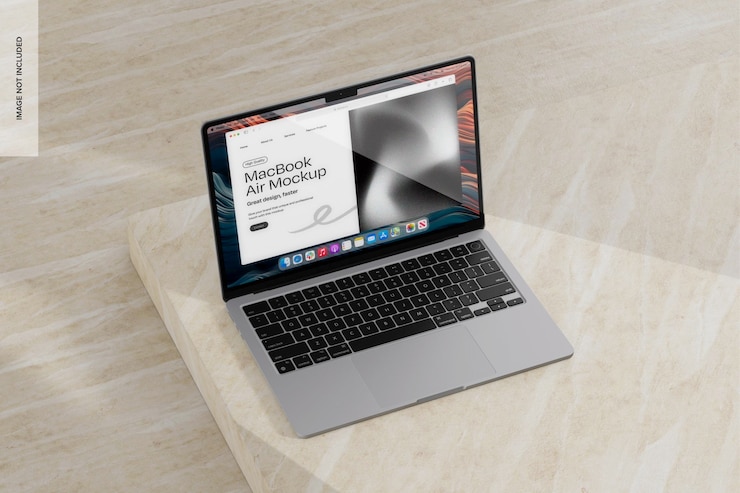 PSD macbook air mockup