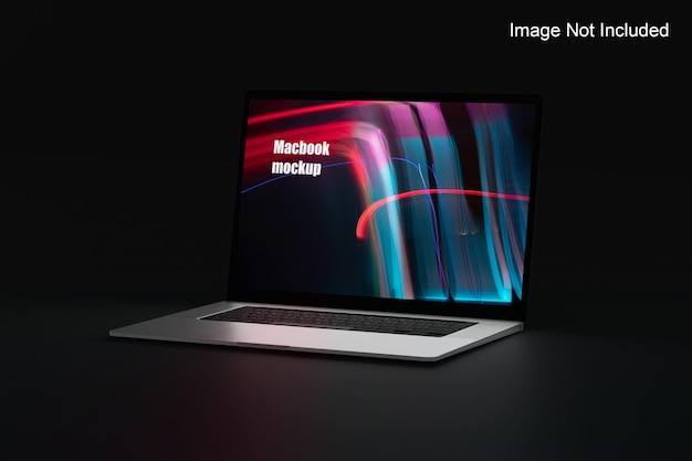 Macbook on desk mockup