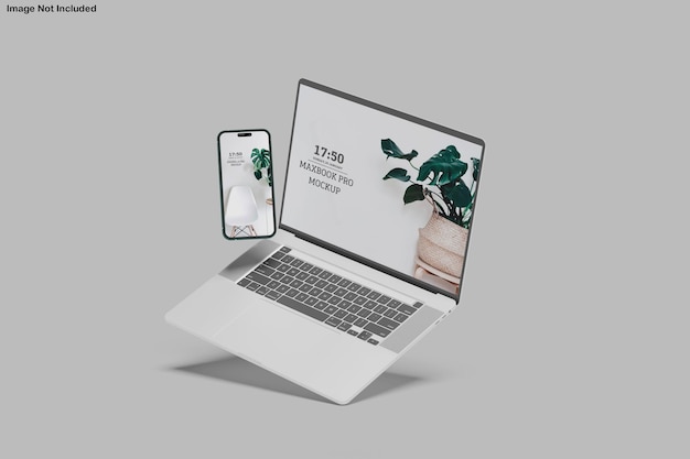 Macbook Pro e modelo de telefone