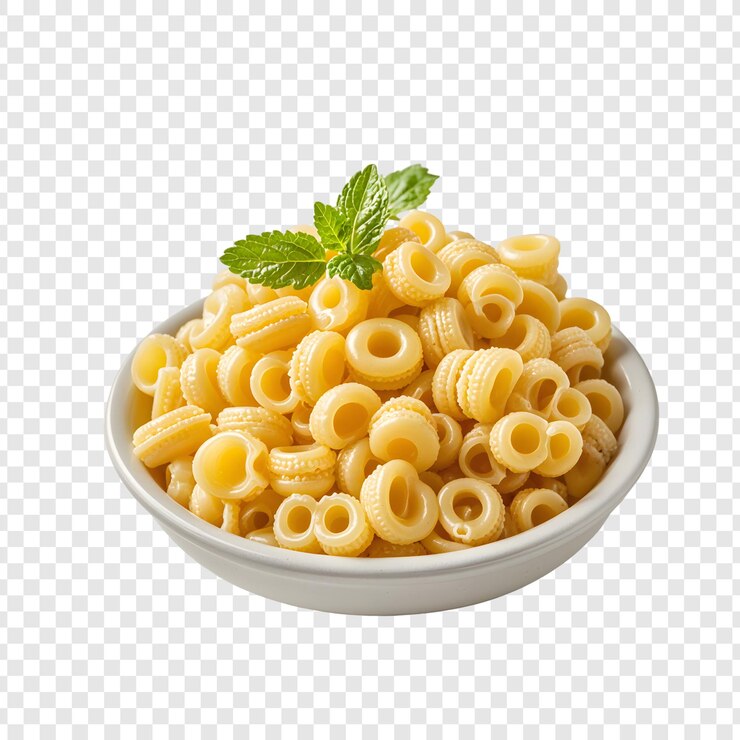 PSD maccheroni e formaggio isolati su sfondo trasparente