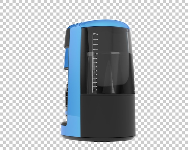 Macchina da caffè isolata su sfondo trasparente 3d rendering illustrazione
