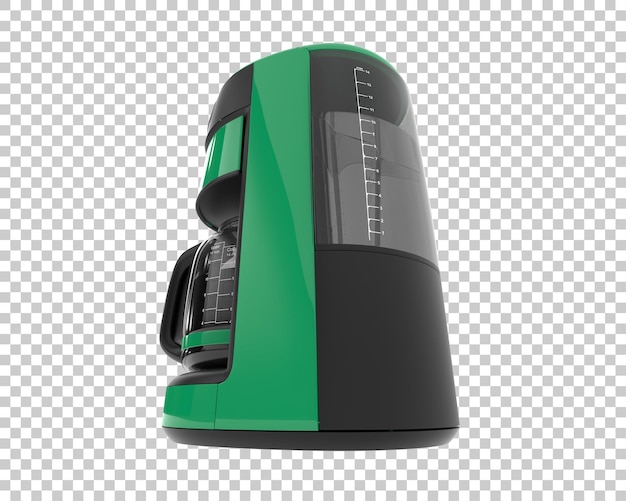Macchina da caffè isolata su sfondo trasparente 3d rendering illustrazione