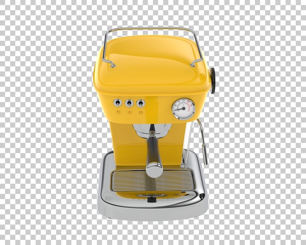 Macchina da caffè isolata su sfondo trasparente 3d rendering illustrazione
