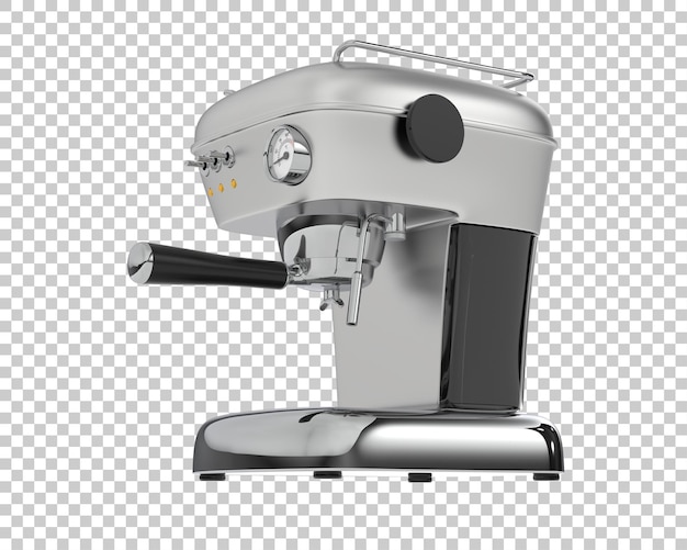 Macchina da caffè isolata su sfondo trasparente 3d rendering illustrazione
