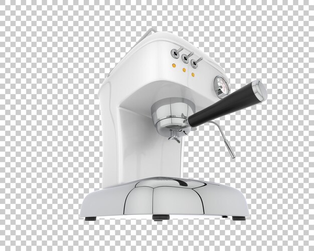 Macchina da caffè isolata su sfondo trasparente 3d rendering illustrazione