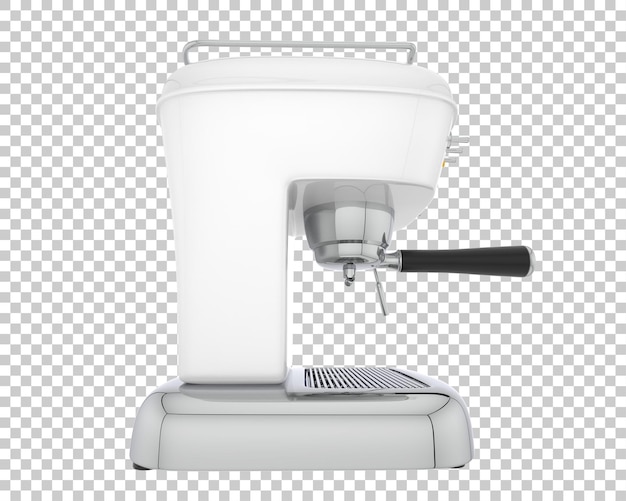 Macchina da caffè isolata su sfondo trasparente 3d rendering illustrazione