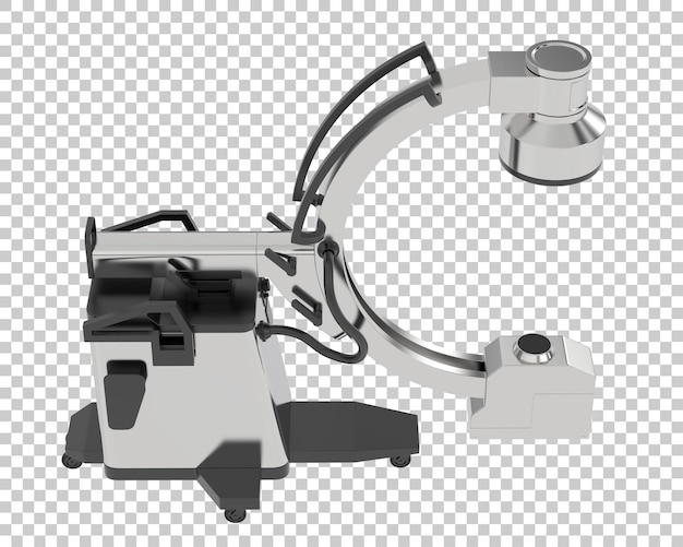 Macchina XRay su sfondo trasparente 3d rendering illustrazione