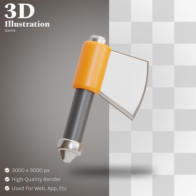 PSD machado ilustração 3d