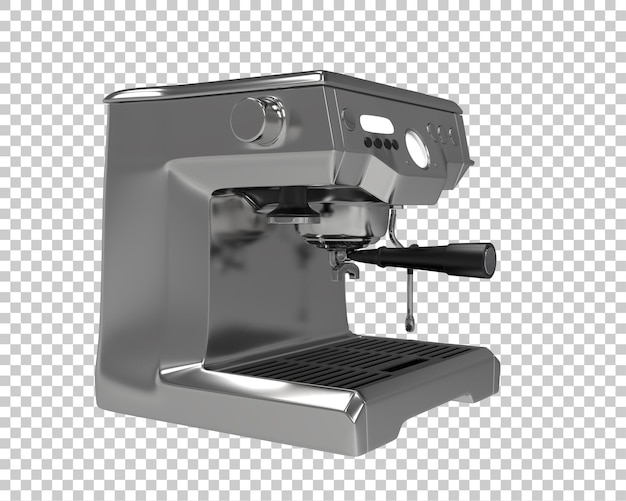 PSD machine à café isolée sur le fond illustration de rendu 3d