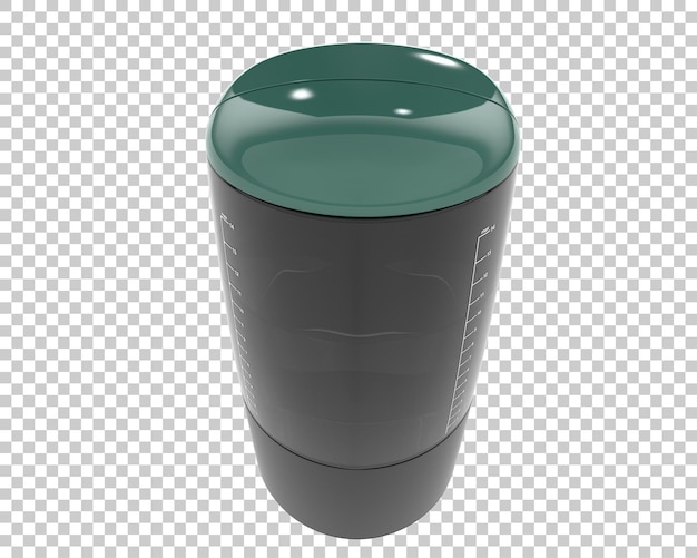 Machine à café isolée sur fond transparent illustration de rendu 3d