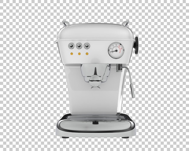 Machine à café isolée sur fond transparent illustration de rendu 3d