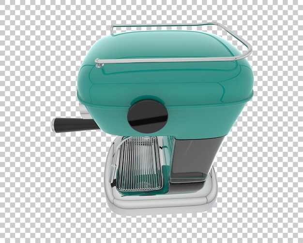 Machine à café isolée sur fond transparent illustration de rendu 3d