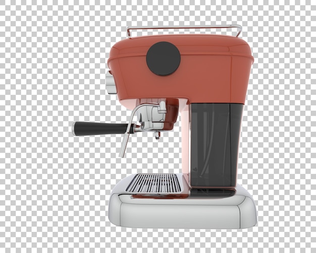 Machine à café isolée sur fond transparent illustration de rendu 3d