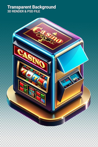 PSD une machine de casino avec le mot casino dessus