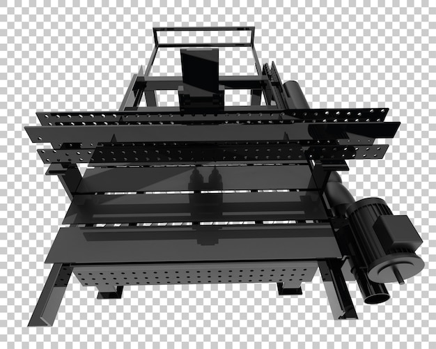 Machine Cnc Isolée Sur Fond Transparent Illustration De Rendu 3d