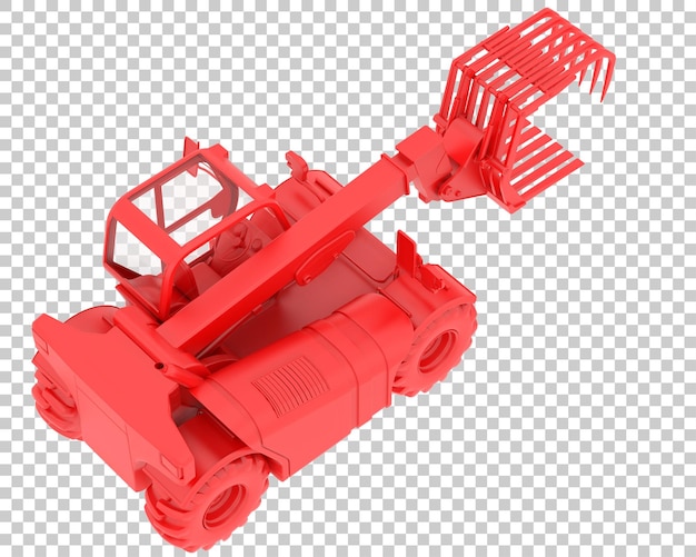 Machine Forestière Sur Fond Transparent Illustration De Rendu 3d