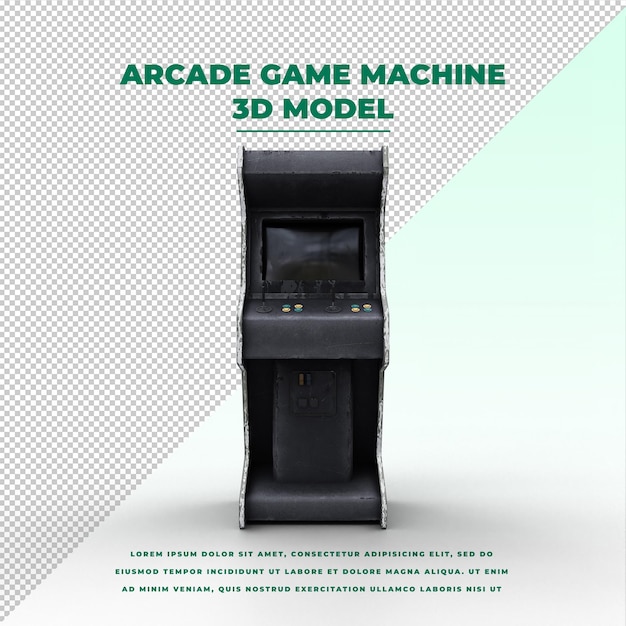 Machine De Jeu D'arcade Noire à Jetons