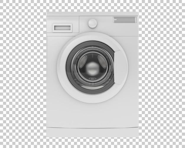 Machine à laver sur fond transparent illustration de rendu 3d