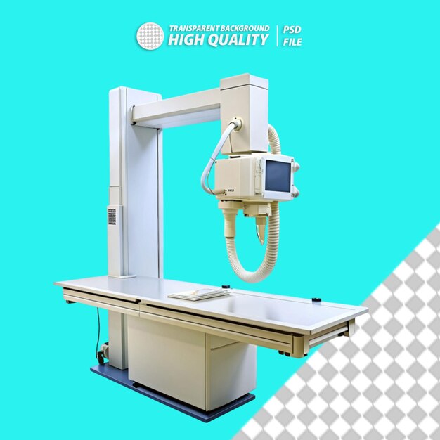 PSD machine à rayons x sur fond transparent