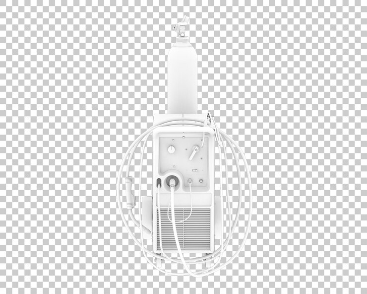 PSD machine à souder isolée sur fond transparent illustration de rendu 3d