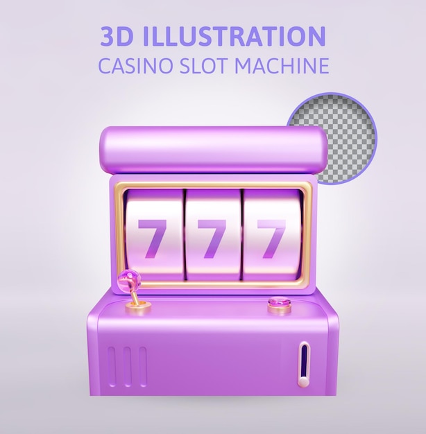 Machine à Sous De Casino Illustration De Rendu 3d