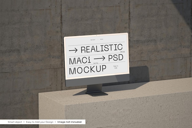 Maci Mockup App Reaktionsfähige Geräte Bildschirmgeräte Computer UI UX Free PSD Display
