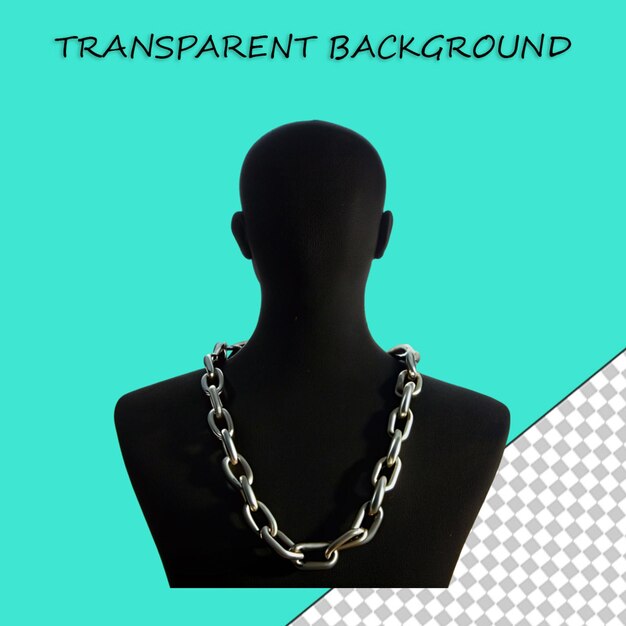 Macros De Pendants De Chaîne Isolés Sur Un Fond Transparent