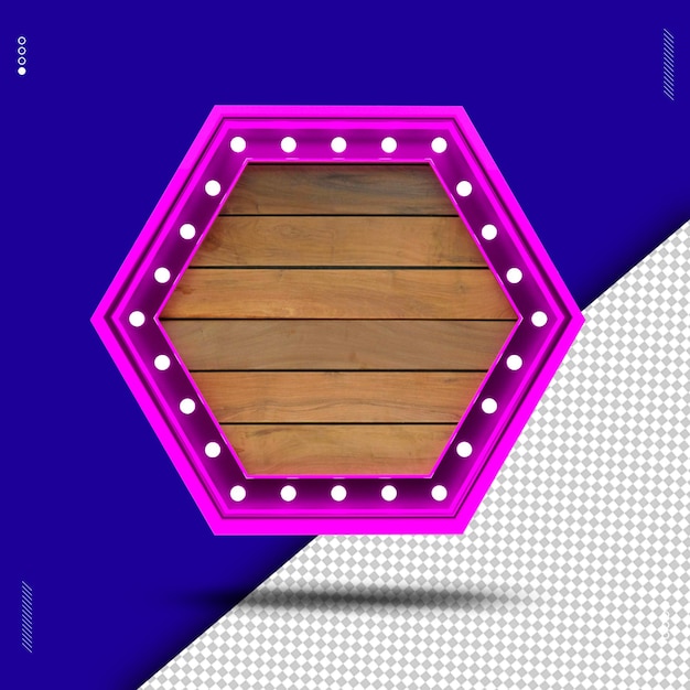 madera de paneles circulares de renderizado 3D