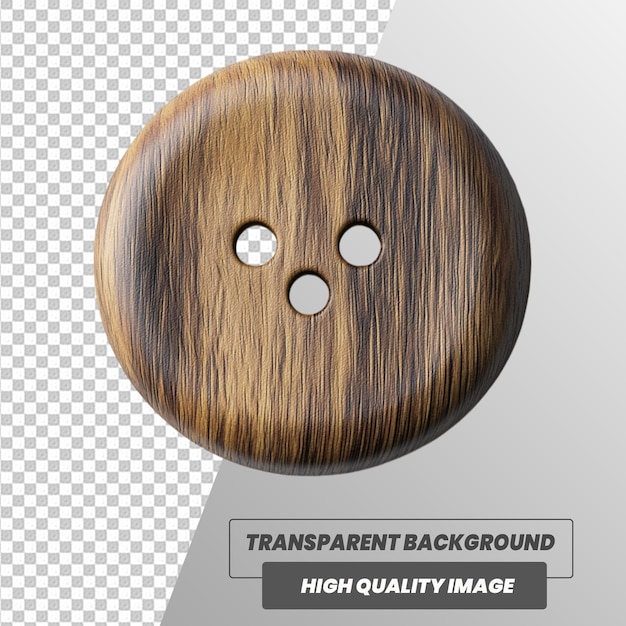 Madera realista en 3D con fondo transparente en el archivo PSD