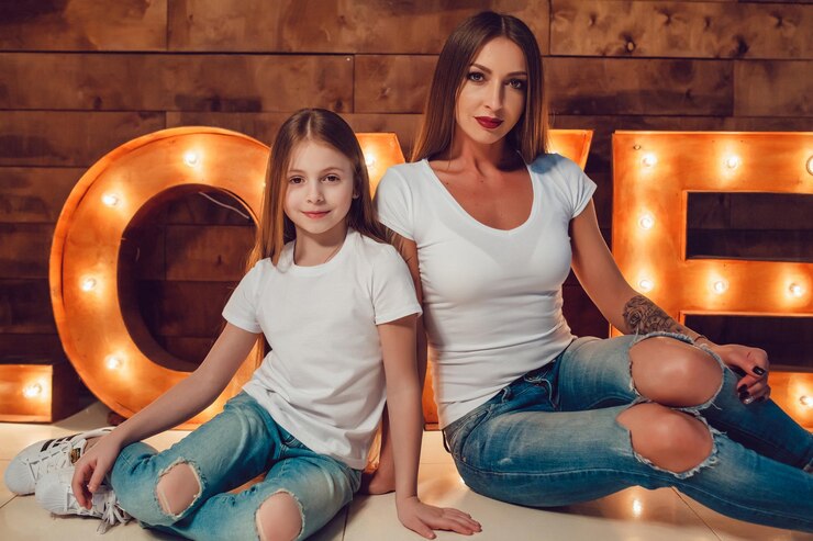 PSD madre e figlia in abiti uguali