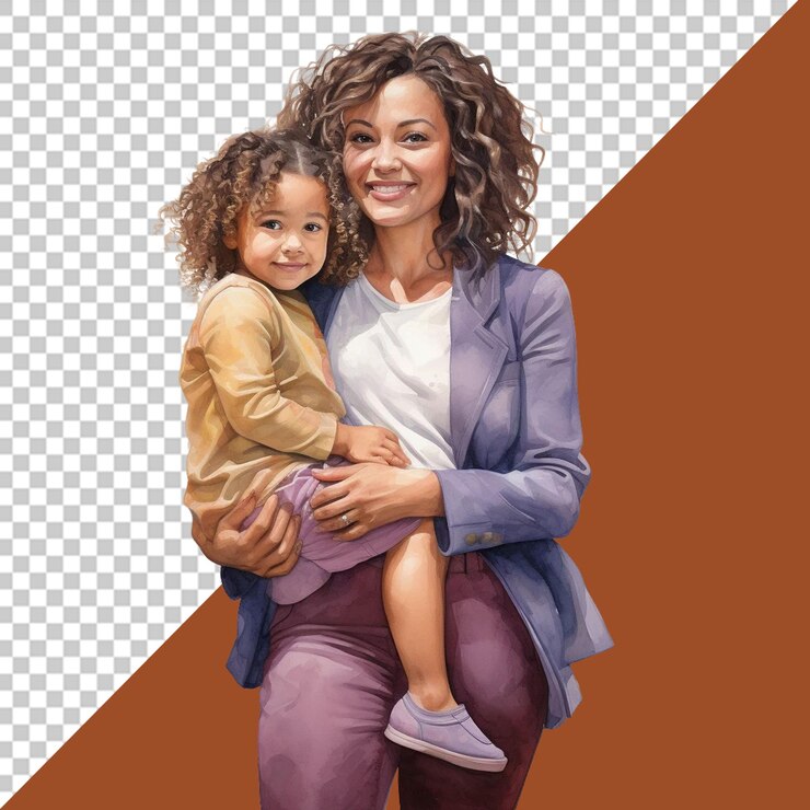 PSD madre e hijo en preciosos retratos