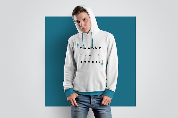 Männer hoodie mockups