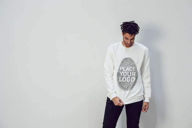 Männer sweatshirt mockup