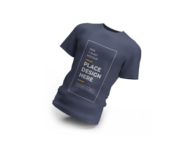 Männer t-shirt mockup design in 3d-rendering