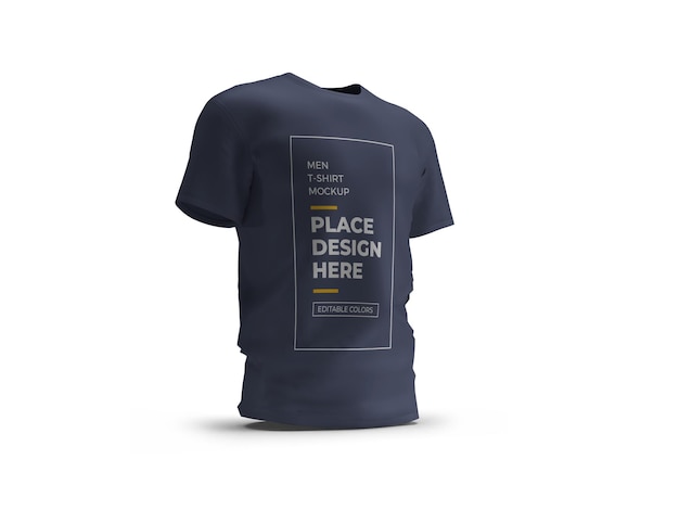 Männer T-Shirt Mockup Design isoliert