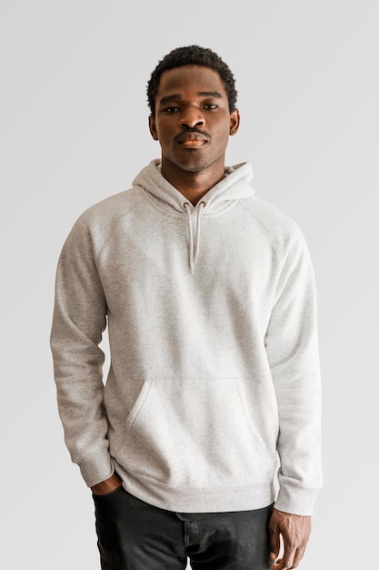 Männers blank hoodie mockup studio shot psd