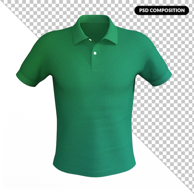 Männliches poloshirt 3d-modell