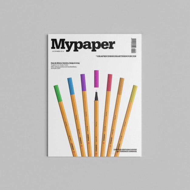 Magazin-Cover-Präsentation