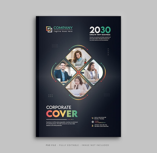 Magazin-cover und business-buch-cover