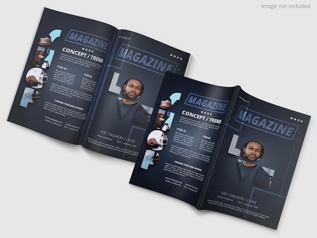 PSD magazin-mockup