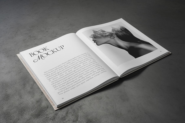 PSD magazine design mockup