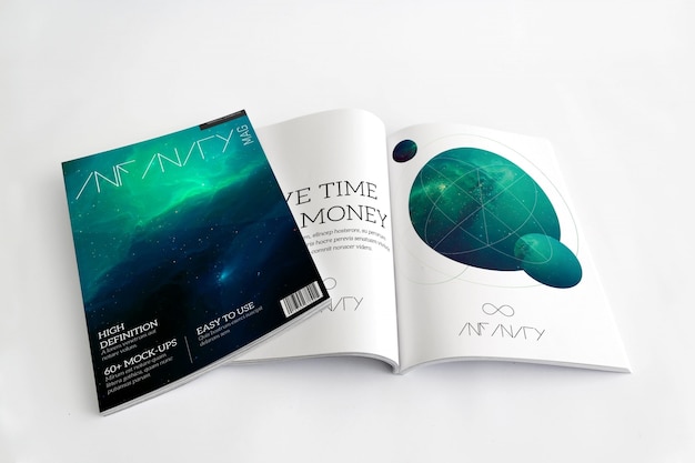 Magazine mock-up-design