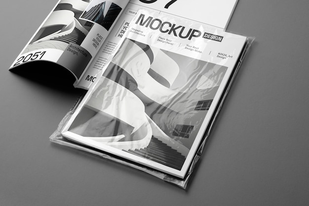 Magazine mockup design