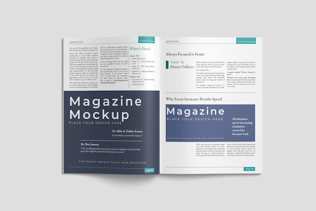Magazine mockup