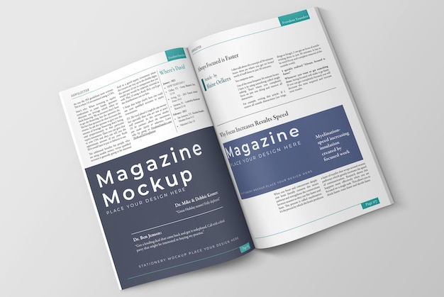 PSD magazine mockup