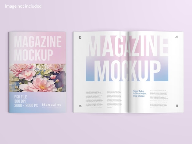 PSD magazine mockup